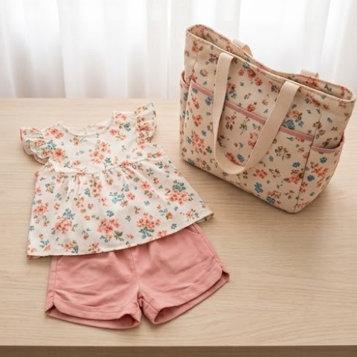 Conjunto de roupa para passeio